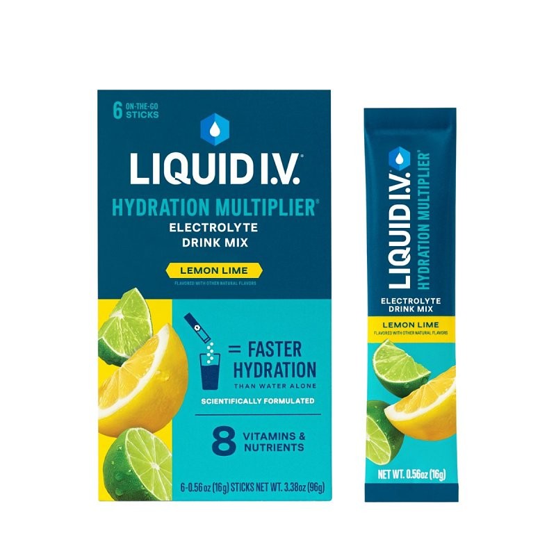 Liquid I.V. LVM6001 Drink Mix, Lemon Lime (Pack of 12)