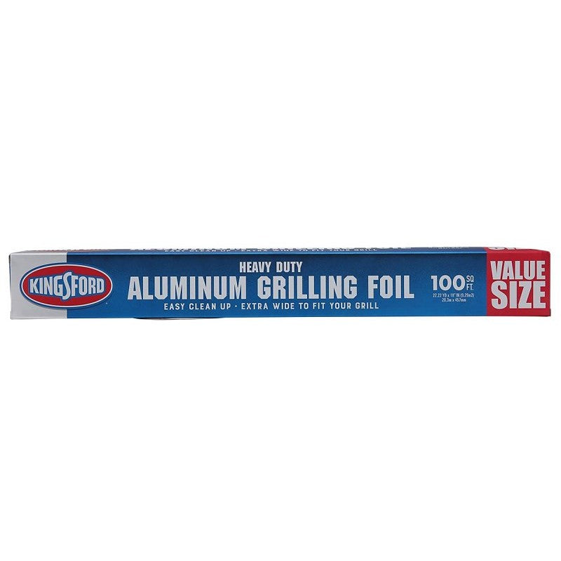Kingsford BBP12022 Heavy-Duty Grilling Foil, Aluminum, Gray
