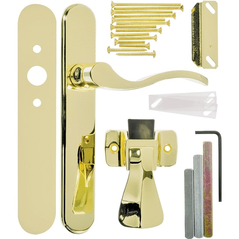 Wright Products VBG115PB Door Lever Lockset, Brass, 3/4 to 2 in Thick Door