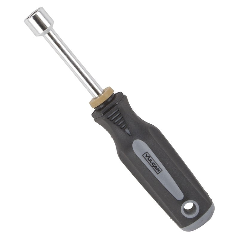 Vulcan MC-SD43 Nut Driver, 11 mm Drive, 7 in OAL, Cushion-Grip Handle, Gray and Black Handle, 3 in L Shank
