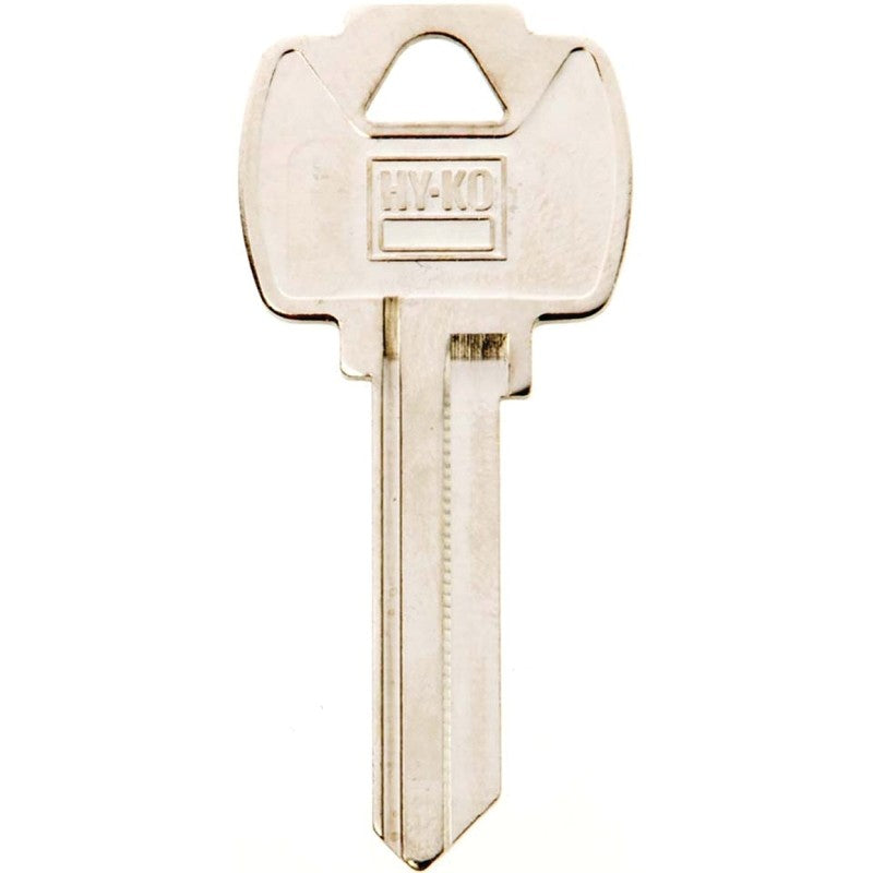 Hy-Ko 11010FR2 Key Blank, Brass, Nickel, For: Fort Cabinet, House Locks and Padlocks (Pack of 10)