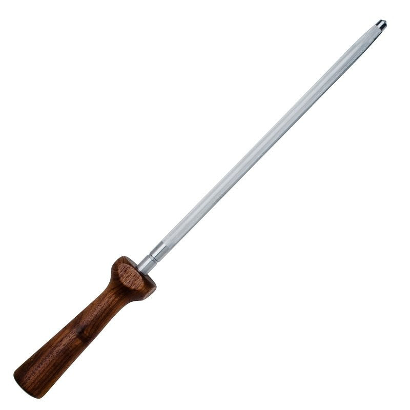 Chicago Cutlery Walnut Tradition Series CL38WP Sharpening Steel, Stainless Steel Abrasive, Wood Handle, Walnut (Pack of 3)