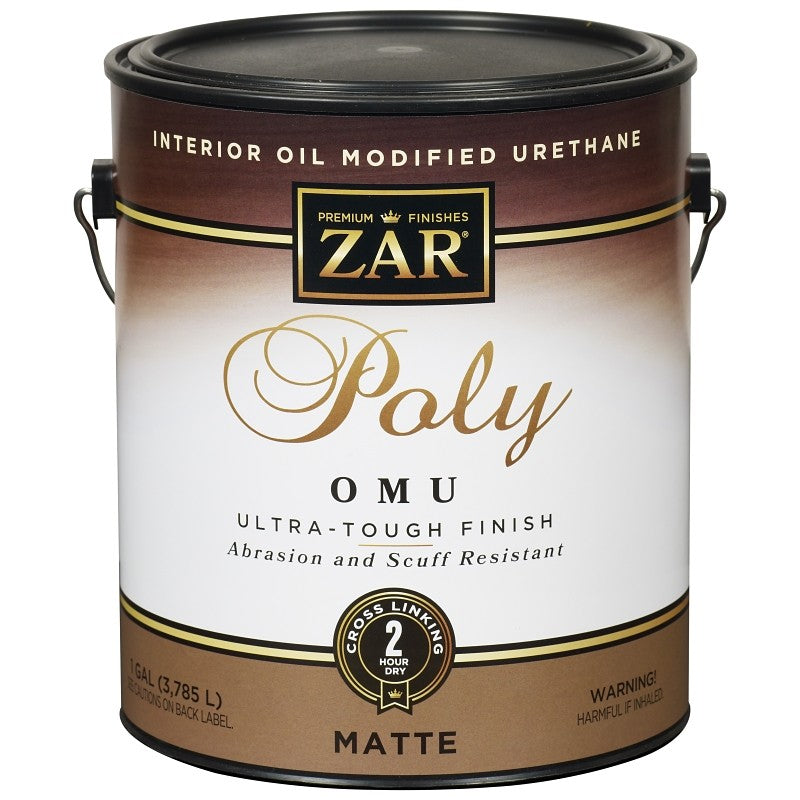 ZAR 36413 Polyurethane, Liquid, Antique Flat, 1 gal, Can (Pack of 2)