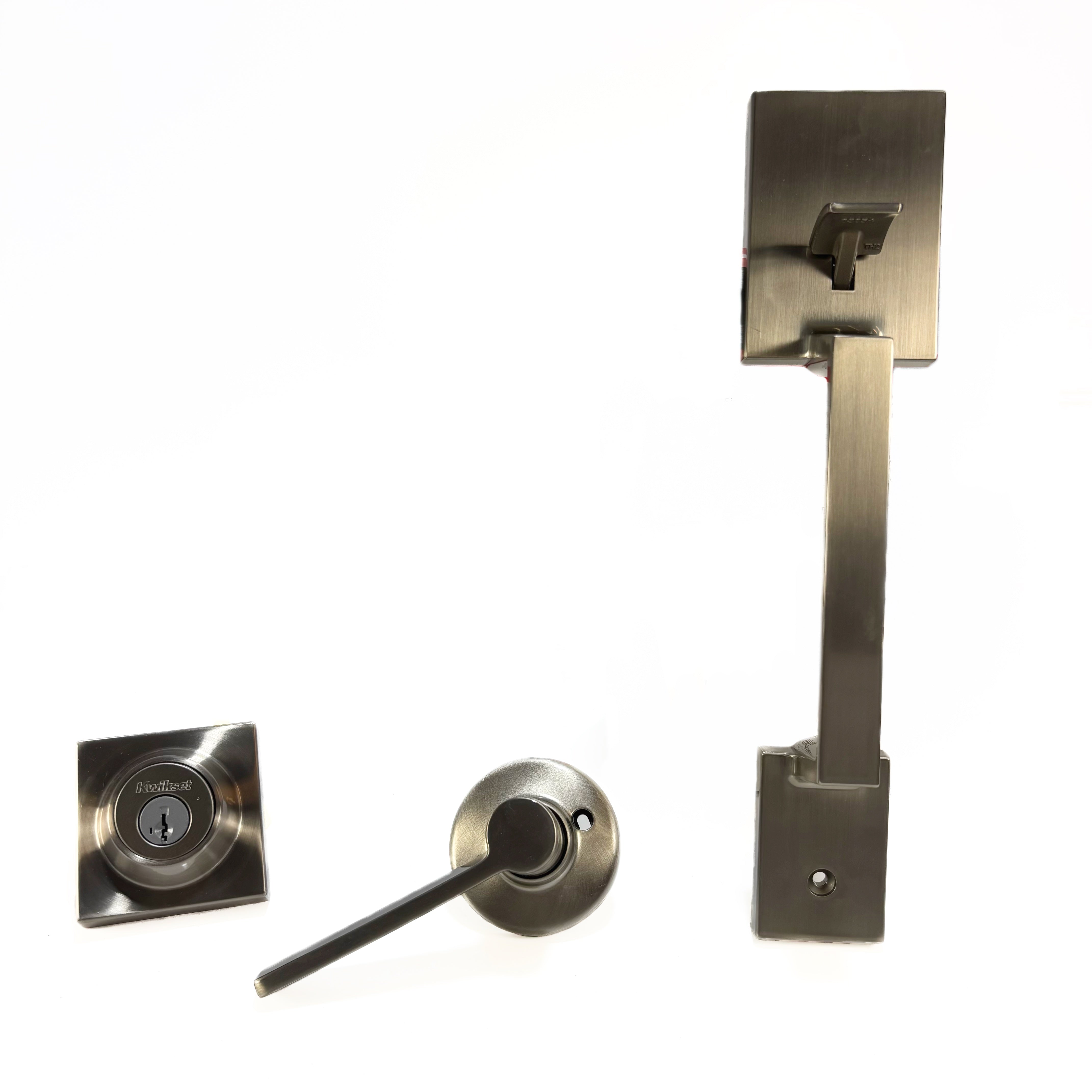Complete Amador Handleset Ladera Lever Interior Smartkey Satin Nickel Single Cylinder (POS)