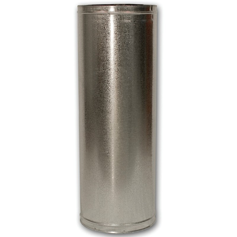Comfort Flame 36-8DM Chimney Pipe, 12-3/8 in OD, 36 in L, Galvanized Steel