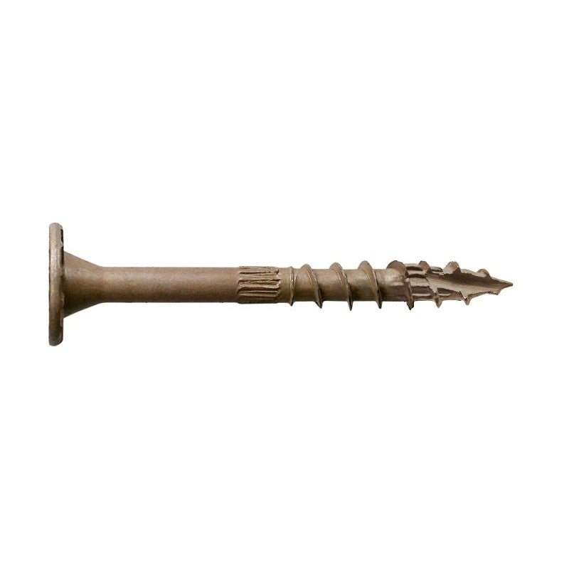 Simpson Strong-Tie Strong-Drive SDWS SDWS22300DB-RP1 Timber Screw, 3 in L, Serrated Thread, Washer Head, Tan, Steel (Pack of 40)