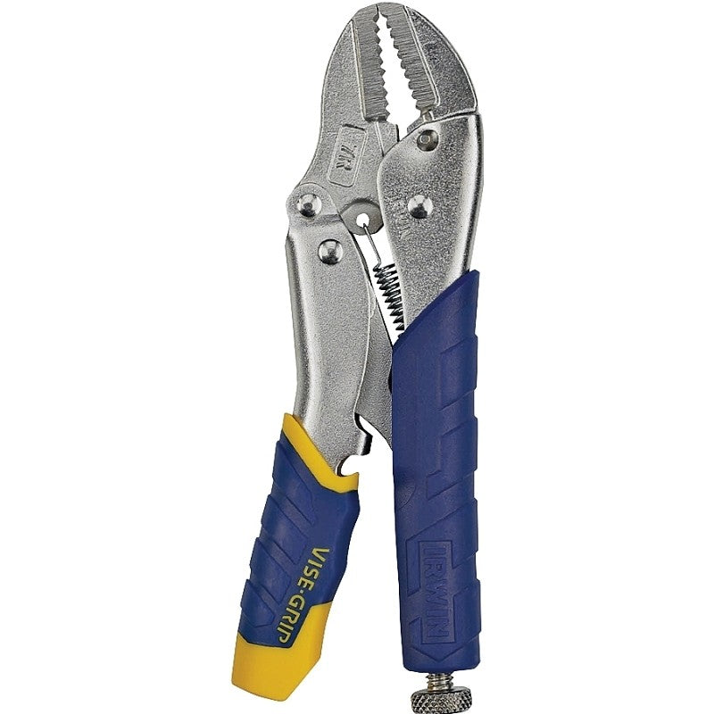 Irwin Fast Release Series 4935581 Locking Plier, 3/8 in W Jaw, 5 in OAL, 1-1/8 in Jaw Opening, Ergonomic Handle
