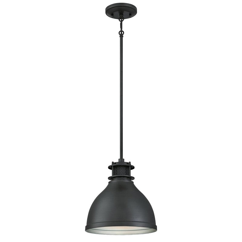 Westinghouse Kilian Series 63268 Pendant, 120 V, 1-Lamp, Incandescent, LED Lamp, Metal Fixture, Black Fixture