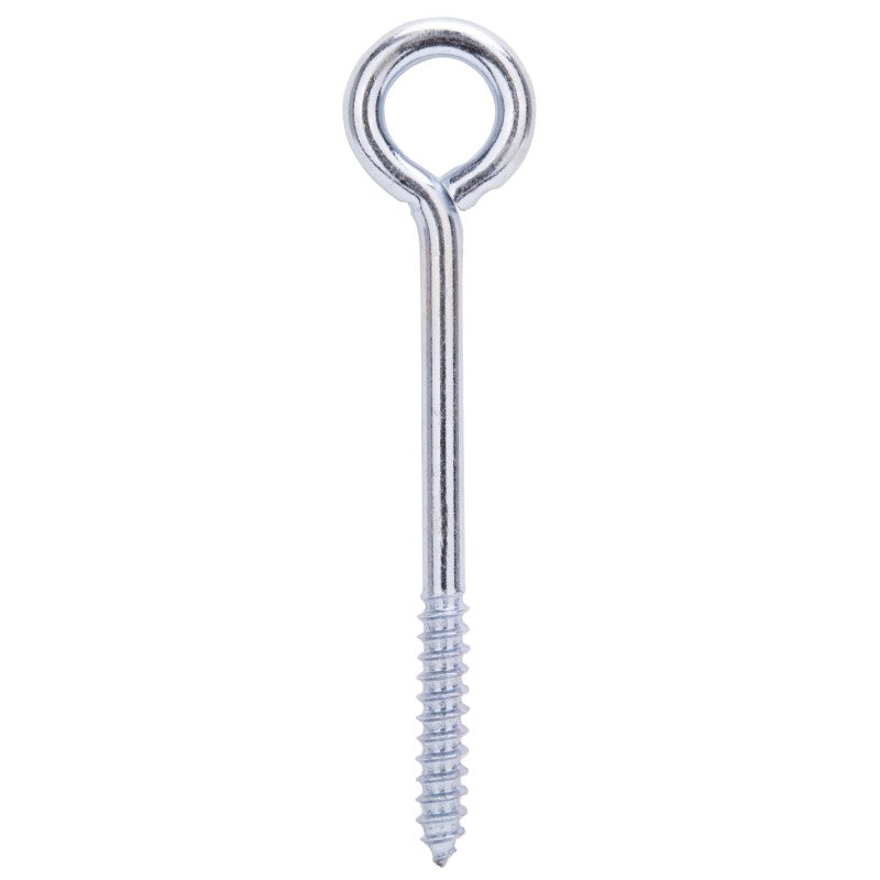 ProSource LR253 Lag Screw Eye, 9.7 mm Thread, Screw Thread, 2 in L Thread, 1-3/8 in Dia Eye, 296 lb Working Load, Steel (Pack of 10)