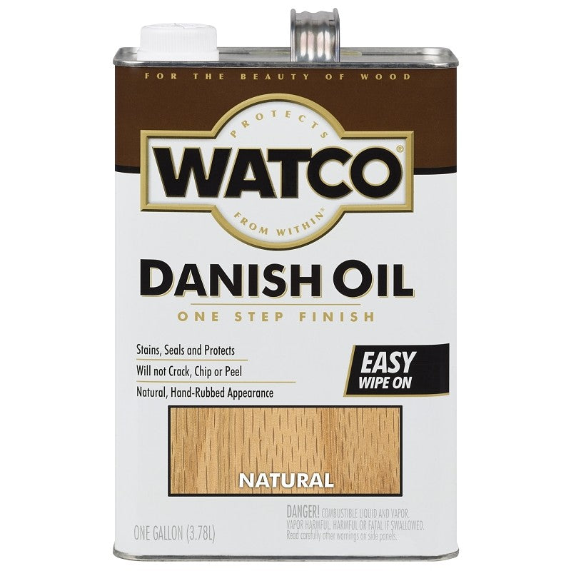 Watco 65731 Danish Oil, Natural, Liquid, 1 gal, Can (Pack of 2)