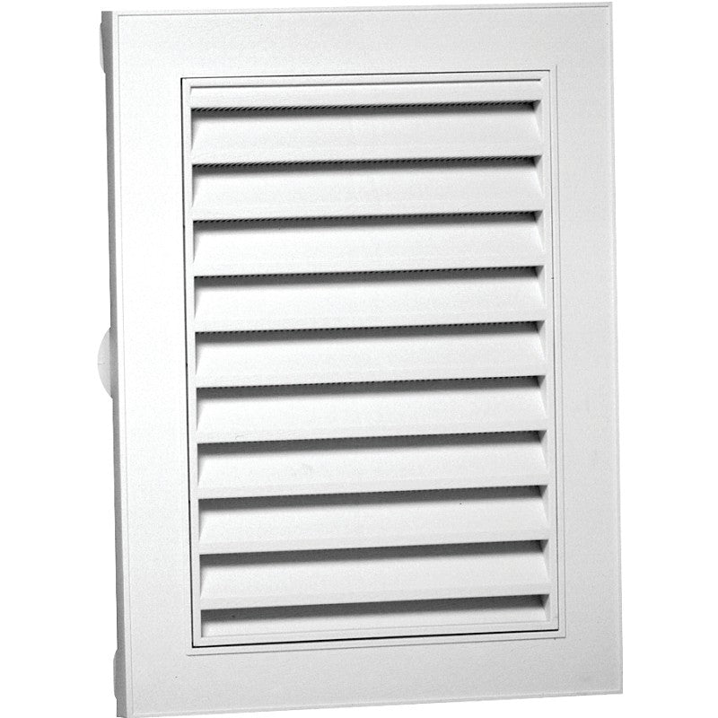 Duraflo 626120-00 Gable Vent, 27-1/2 in L, 21-1/2 in W, Polypropylene, White
