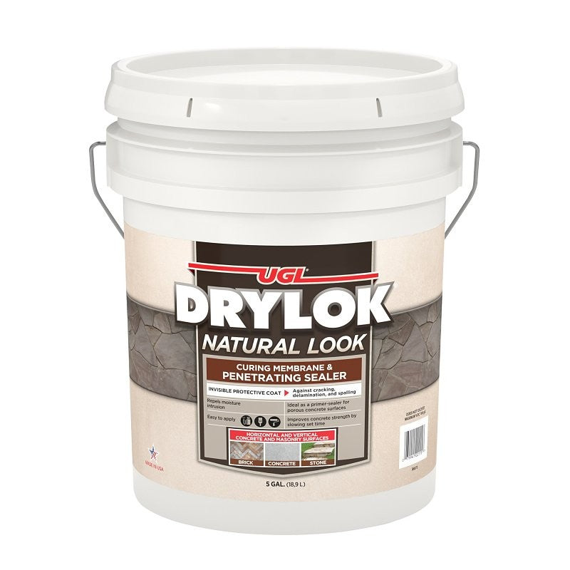 Drylok 22115 Natural Look Sealer, Clear, Liquid, 5 gal, Pail