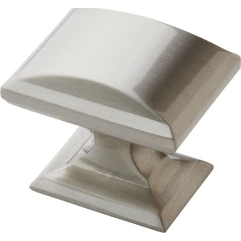 Amerock BP29340G10 Cabinet Knob, 1-1/8 in Projection, Traditional, Zinc, Satin Nickel