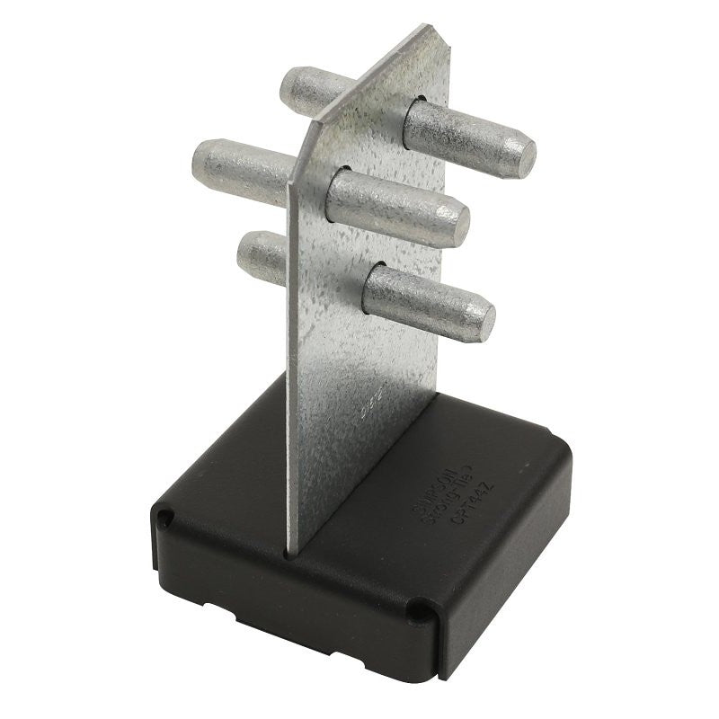 Simpson Strong-Tie CPTZ CPT44Z Concealed Post Base, 4 x 4 in Post, 12 ga Gauge, Steel, ZMAX (Pack of 10)