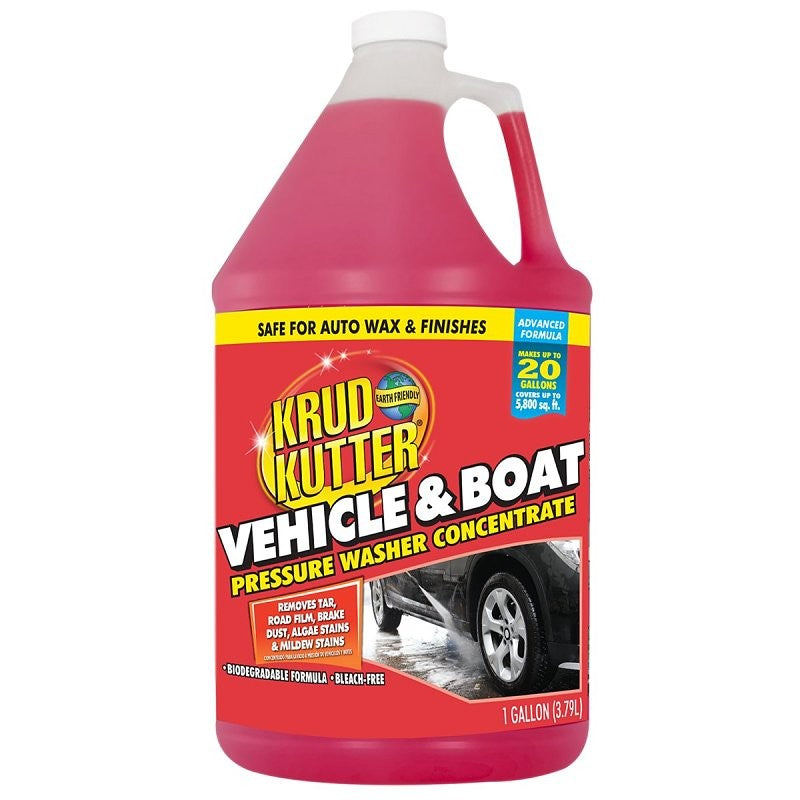 Krud Kutter Advanced Formula 385463 Vehicle and Boat Pressure Washer Concentrate, Liquid, 1 gal Bottle (Pack of 4)