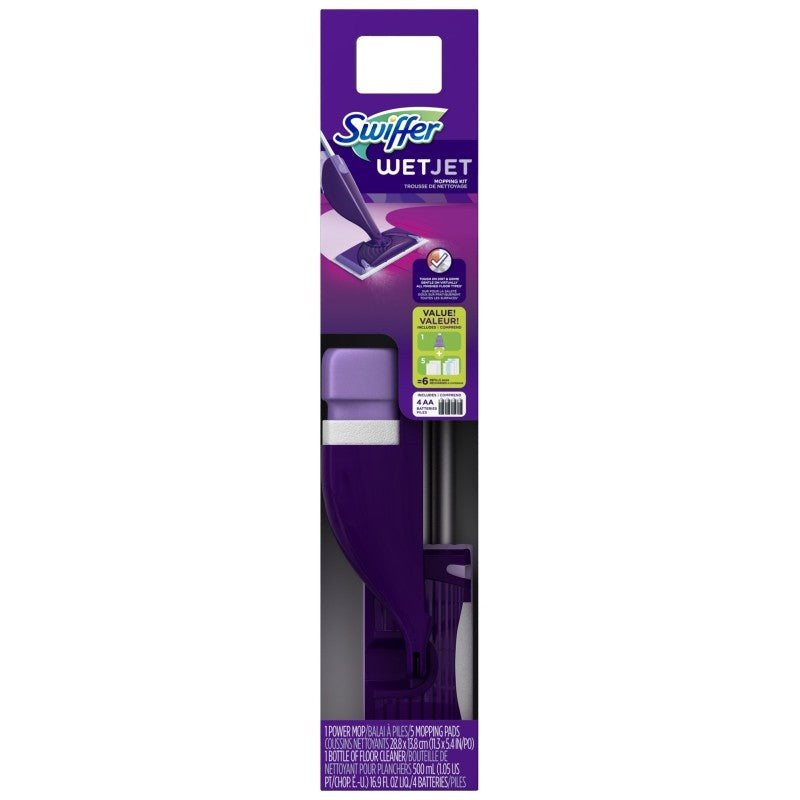 Swiffer WetJet 92810 Wet Jet Kit, Synthetic Mop Head (Pack of 2)