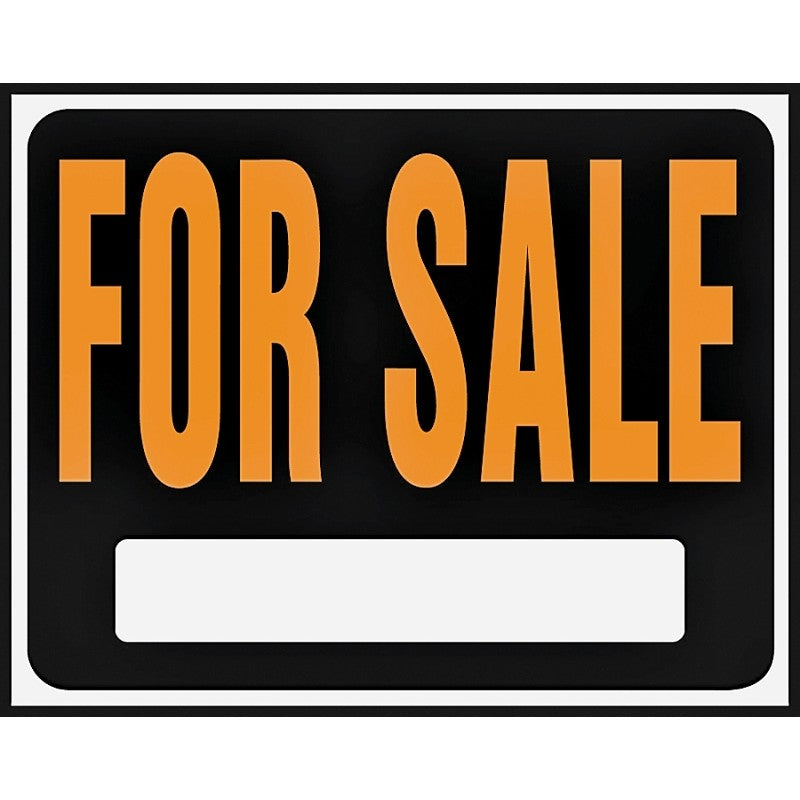 Hy-Ko Hy-Glo Series SP-100 Jumbo Identification Sign, 14-1/2 x 18-1/2 in Dimensions, FOR SALE, Fluorescent Orange Legend (Pack of 5)