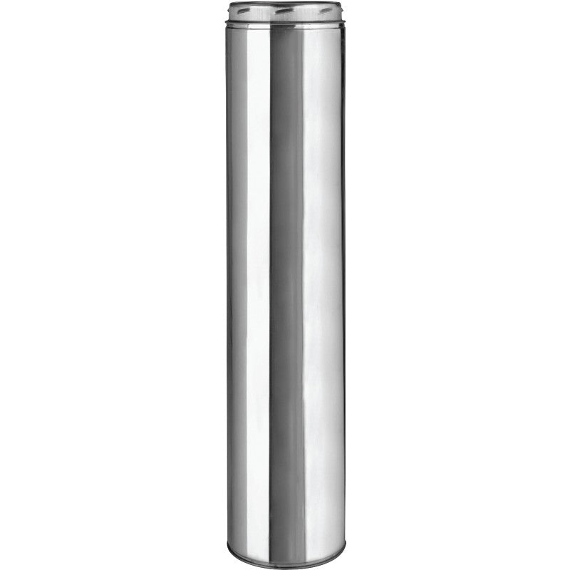 Selkirk 208036 Chimney Pipe, 10 in OD, 36 in L, 8 in W, Stainless Steel