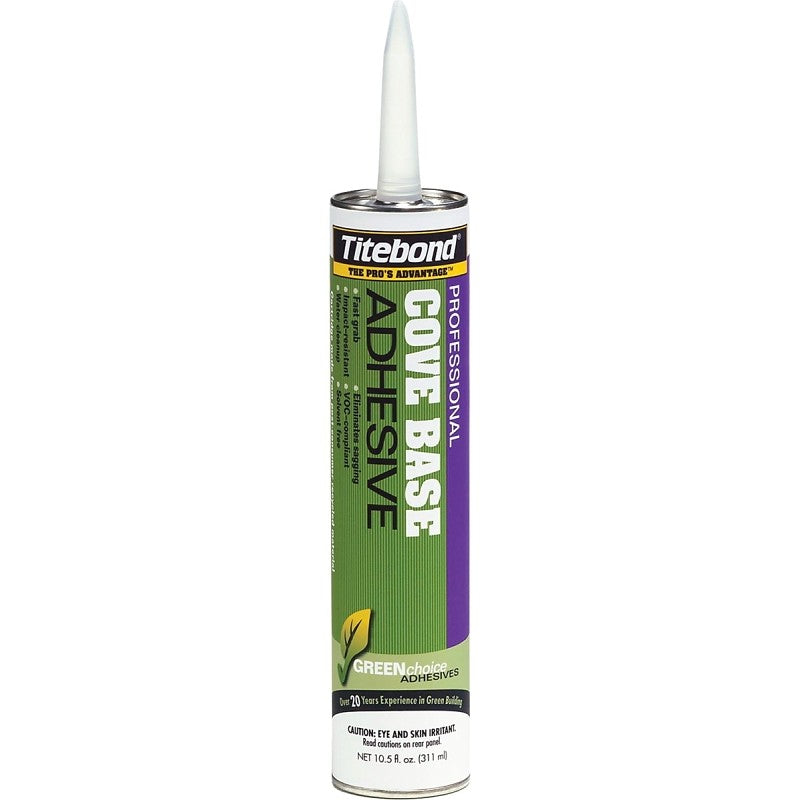 Titebond 3401 Cove Base Adhesive, Beige, 10.5 oz Cartridge (Pack of 12)