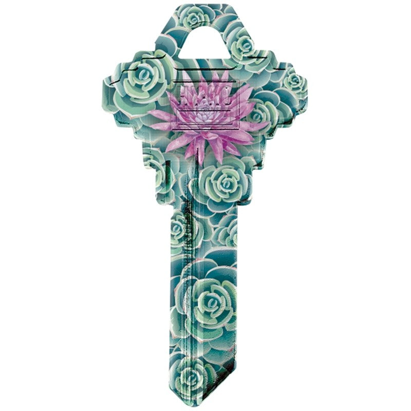 Hy-Ko 16010SC1-40 Key Blank, Green Leaves, Brass, For: Schlage SC1 Keyways, SC1 Key Number (Pack of 10)