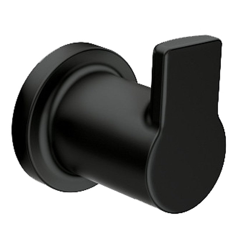 Moen RINZA Series Y1103BL Robe Hook, 1-Hook, Zinc, Matte, Wall Mounting