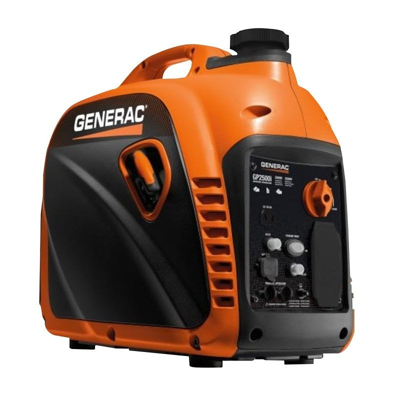 Generac GP Series 8251-0 Portable Generator, 120 V, 2500 W Output, Gasoline, 1 gal Tank, Recoil Pull Start