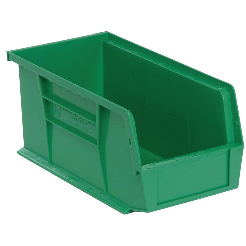 Quantum Storage Systems Ultra RQUS230GN-UPC Ultra Stack and Hang Bin, 35 lb, Polypropylene, Green, 10-7/8 in L