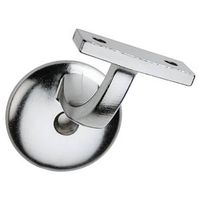 Single Hole Round Handrail Bracket Satin Chrome