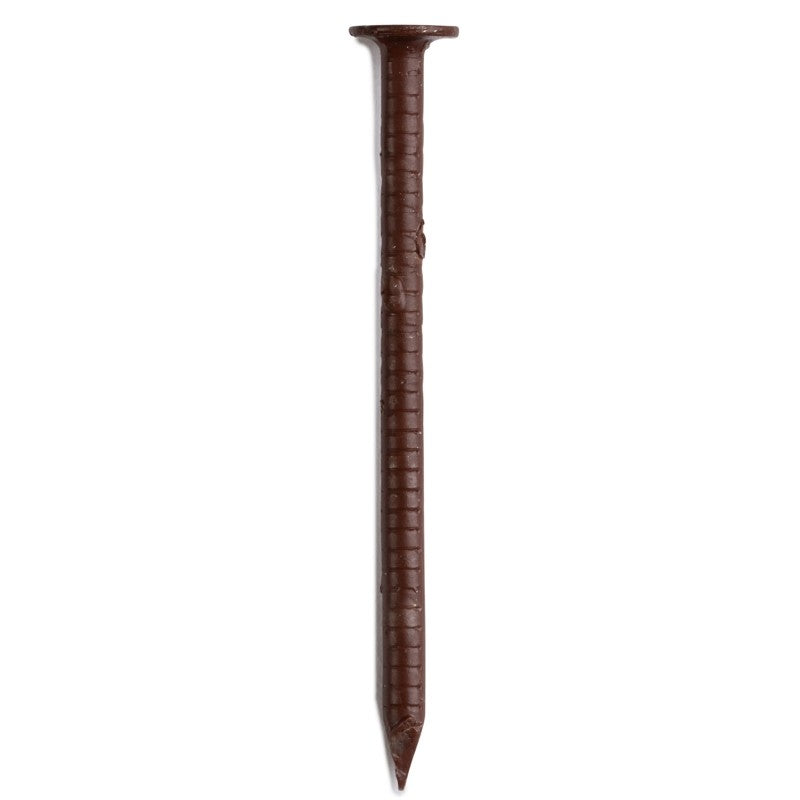 ProFIT 0252078 Trim Nail, 1-1/4 in L, 304 Stainless Steel, Flat Head, Smooth Shank, Brown, 1 lb
