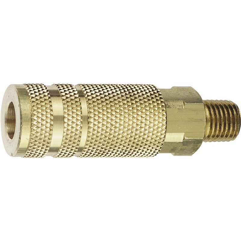 Tru-Flate 13-425 Coupler, L-Style, 1/4 in, MNPT, Steel