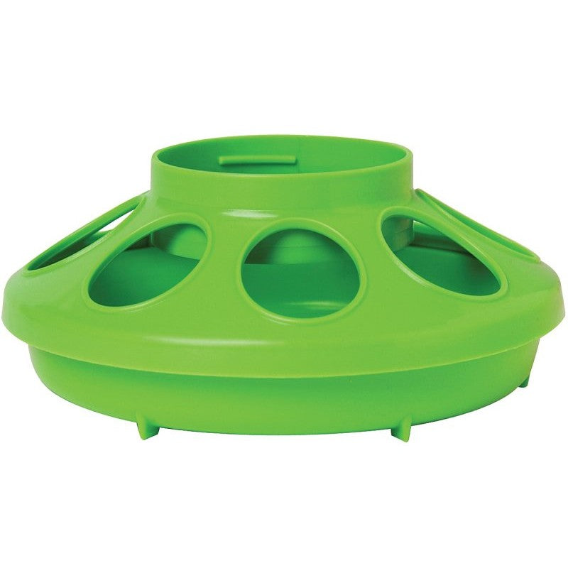Little Giant 806APPLEGREEN Feeder Base, 1 qt Capacity, 8-Opening, Plastic, Apple Green