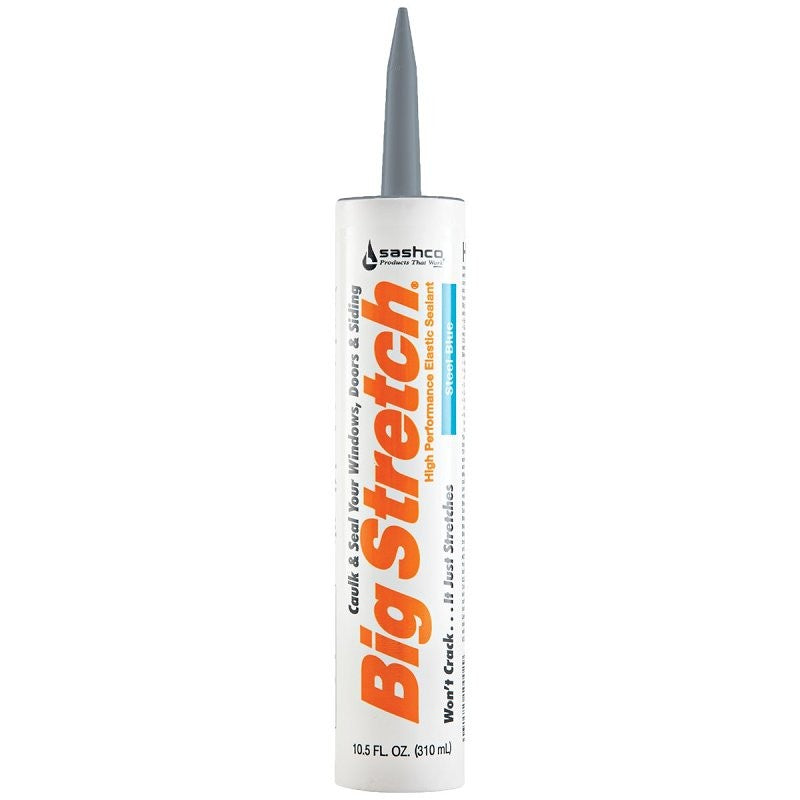 Big Stretch 10082 Elastomeric Sealant, Steel Blue, 4 to 5 days Curing, 40 to 120 deg F, 10.5 oz (Pack of 12)