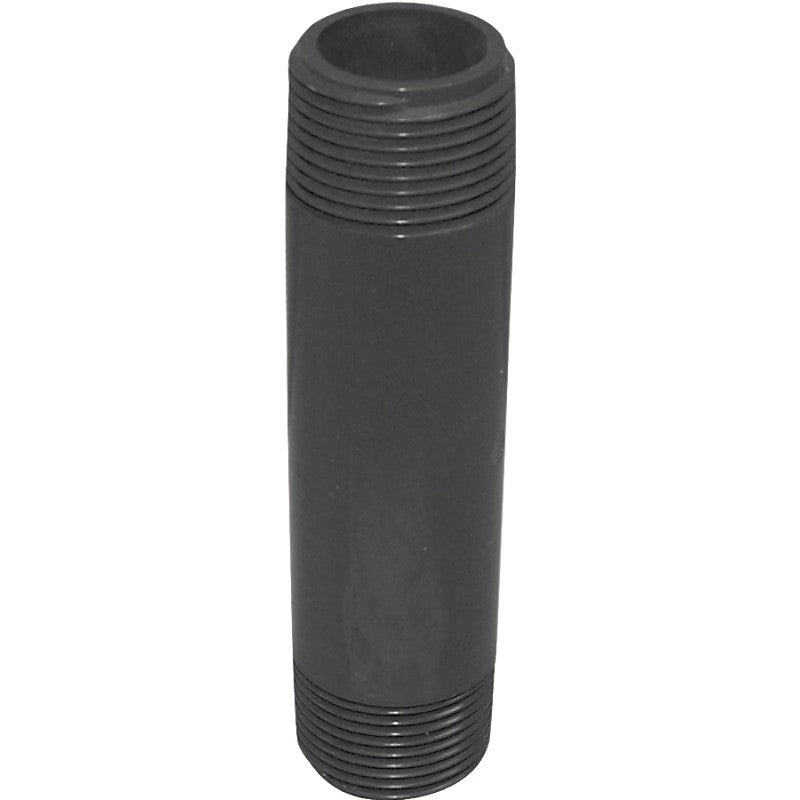 Genova 300 Series P-34-5 Pipe Nipple, 3/4 in, MIP, PVC, Gray, SCH 80 Schedule, 5 in L