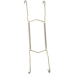 Plate Hanger 5-1/2 To 8 Inch Brass Plated Steel