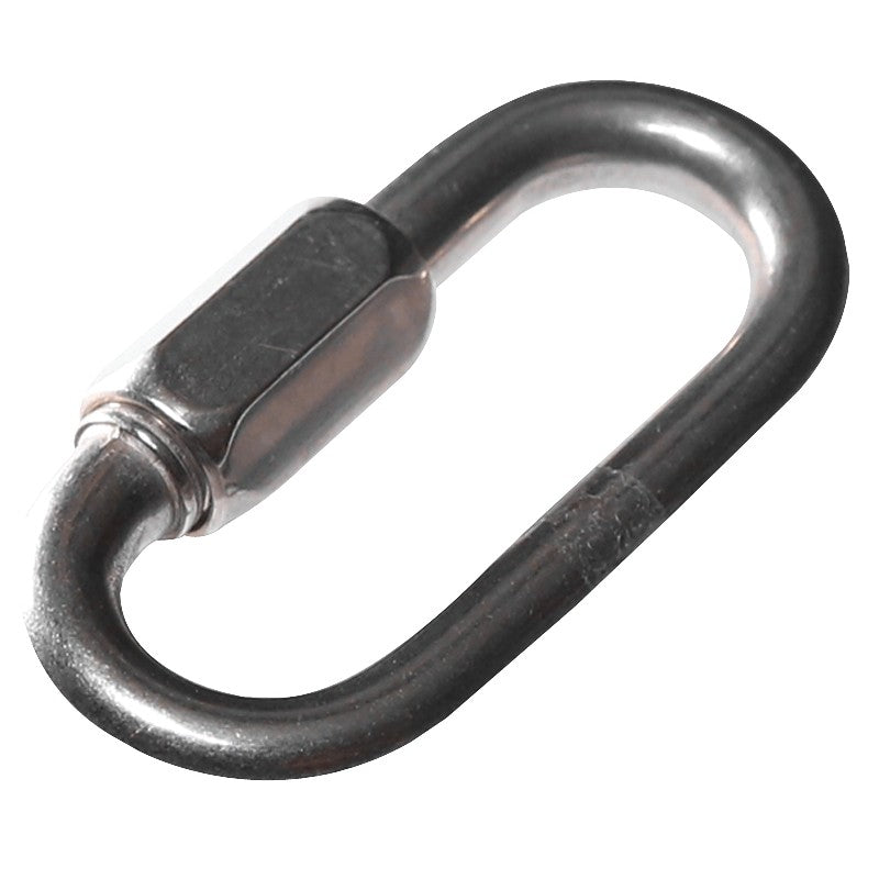 Baron 7350T-3/8 Quick Link, 7/16 in Opening, 3-1/8 in L x 3/8 in THK Dimensions, 1760 lb Working Load, Steel, Zinc