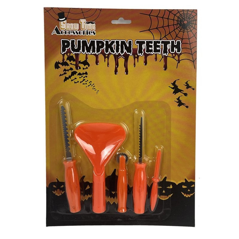 Santas Forest 19913 Pumpkin Carving Kit, Plastic, Orange, Indoor, Outdoor