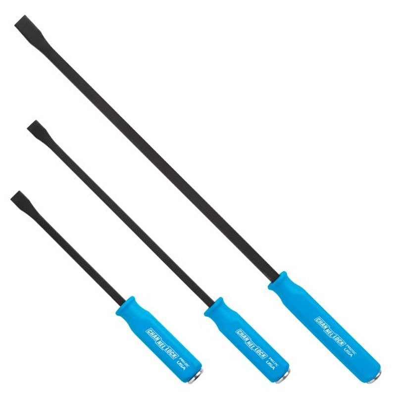 Channellock PRY-3C Professional Pry Bar Set, 3 -Piece, HCS, Black Oxide