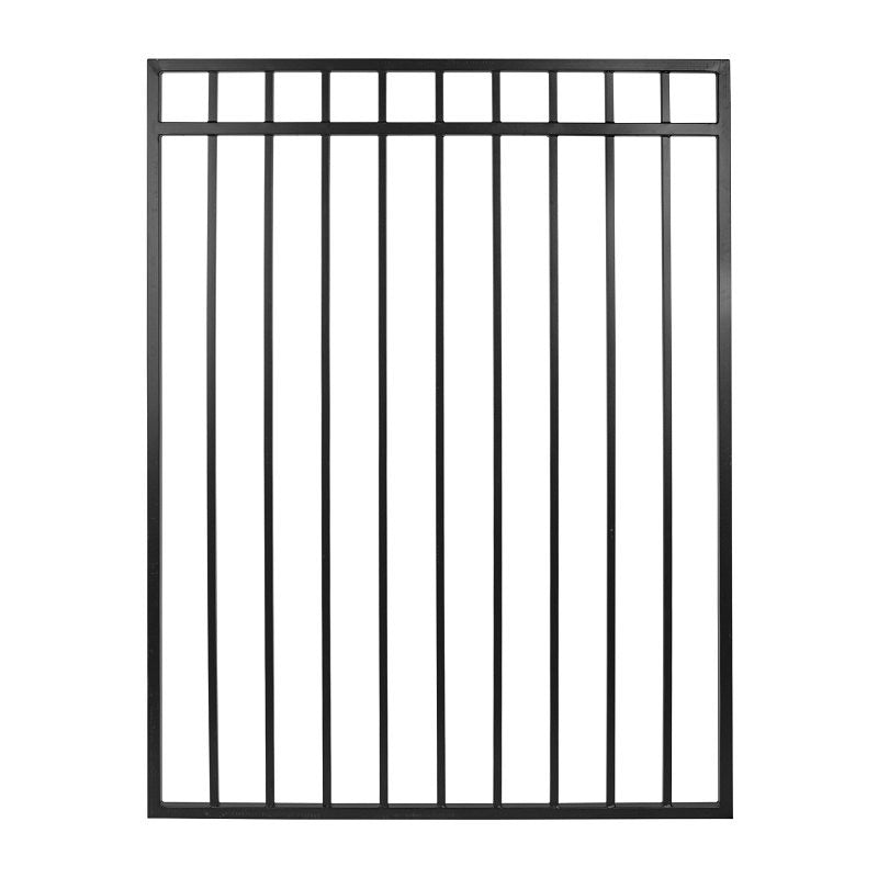 Nuvo Iron Legacy CGRTB4560 Coral Fence Gate, 45 in W Gate, 60 in H Gate, Iron Frame
