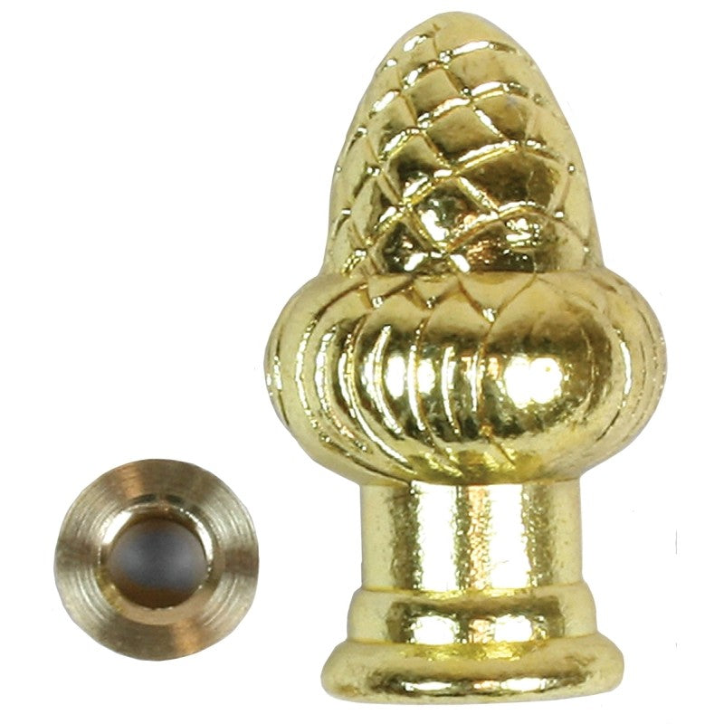 Jandorf 60104 Lamp Finial, Brass