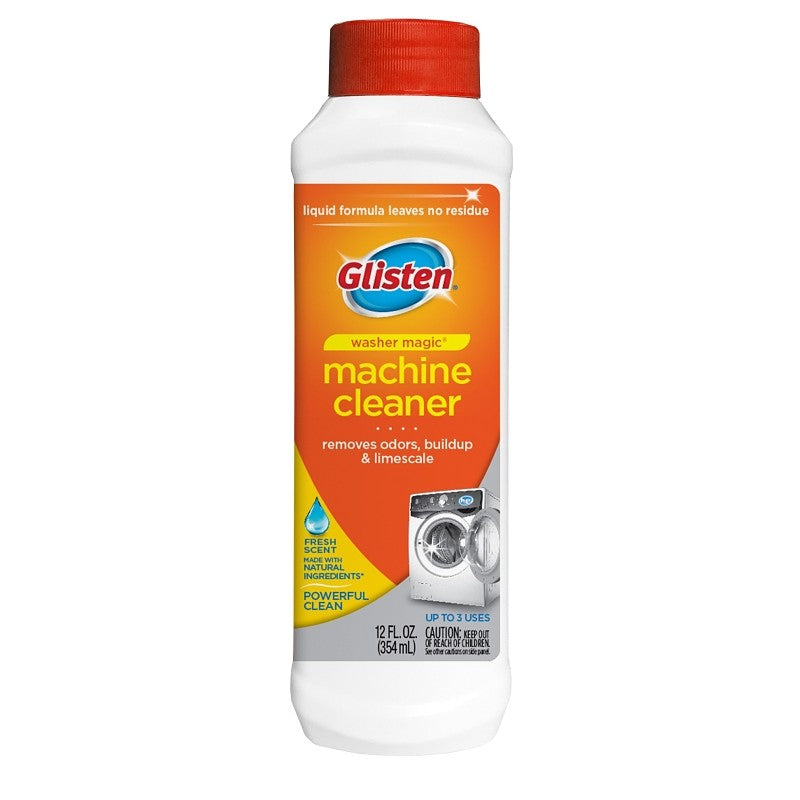 Glisten WM0612N Washing Machine Cleaner and Deodorizer, 12 oz, Bottle, Liquid, Floral