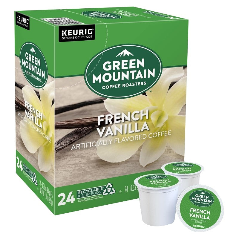 Keurig 5000330112 K-Cup Pod, French Vanilla, Yes Caffeine, Light Roast Box (Pack of 4)