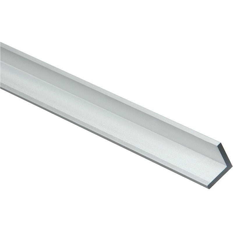 National Hardware 4204BC Series N247-387 Angle Stock, 3/4 in L Leg, 48 in L, 1/8 in Thick, Aluminum, Mill
