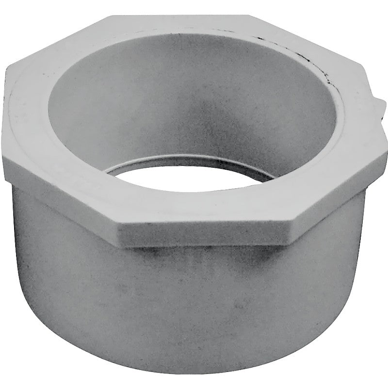 IPEX 035679 Reducer Bushing, 4 x 3 in, Spigot x Socket, PVC, White, SCH 40 Schedule, 220, 260 psi Pressure
