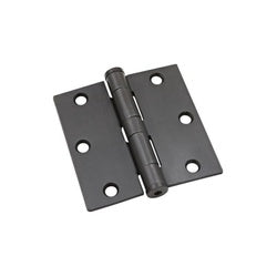 Commercial Door Hinges 3-1/2 Inch Square Corner Oil Rubbed Bronze 2 Pack