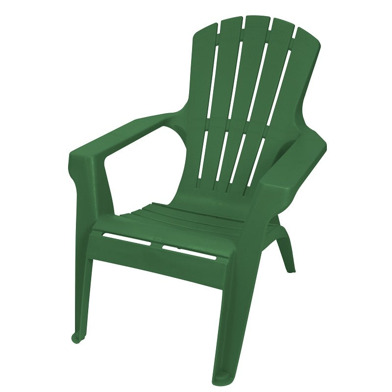 Gracious Living Adirondack II 11168-26ADI Adirondack Chair, 35-1/4 in D, 33-1/2 in H, Resin Seat, Hunter Green Frame