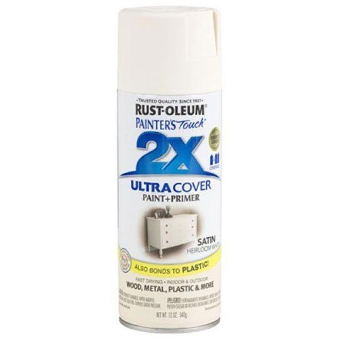 Rust-Oleum Painter's Touch 2X Ultra Cover 334071 Spray Paint, 12 oz Aerosol Can, Exterior, Interior, Oil Base, 1/PK