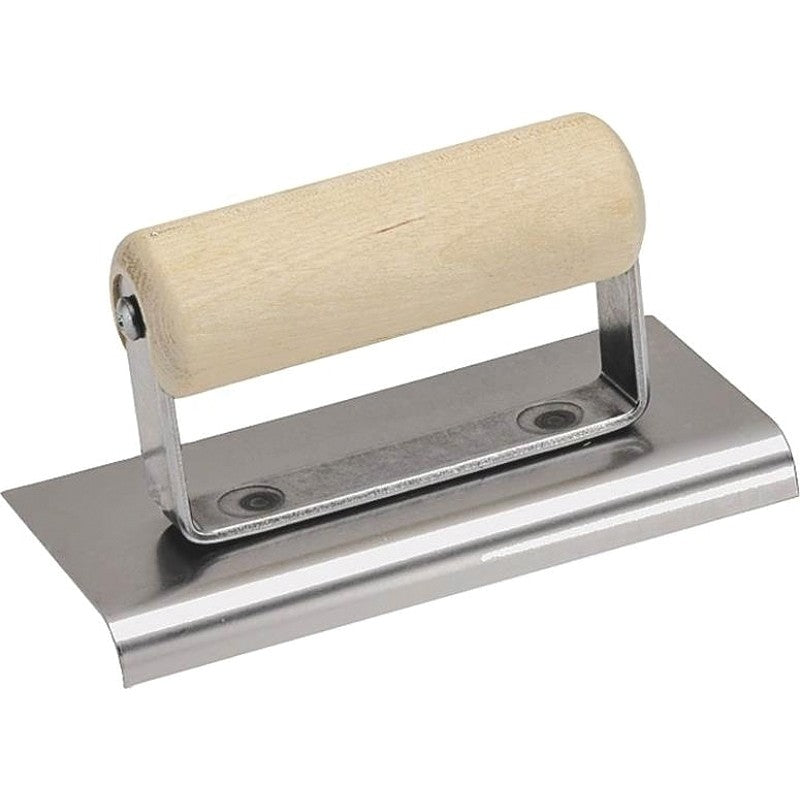 Marshalltown CE507S Hand Edger, 4 in W Blade, 6 in L Blade, Stainless Steel Blade, 3/8 in Lip, 1/4 in Lip Radius