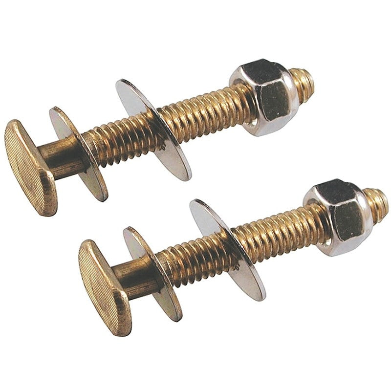 Danco 88773A Closet Bolt, Brass, Includes: Nut and Nickel Brass Washer