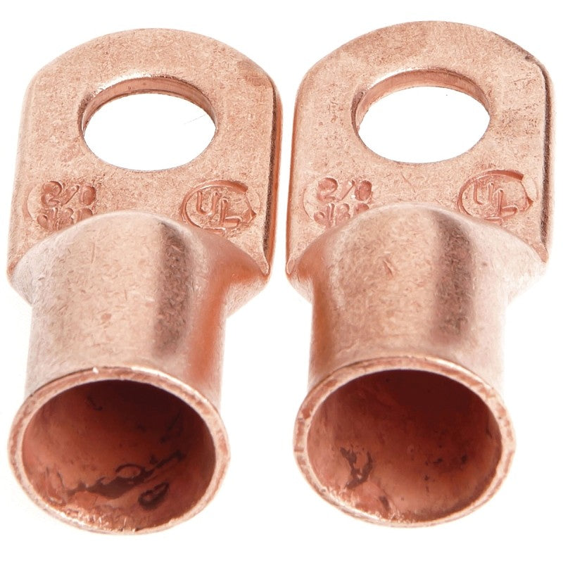 Forney 60098 Series Cable Lug, For: #2/0 Cable, 3/8 in Stud, #2/0 Wire, Copper