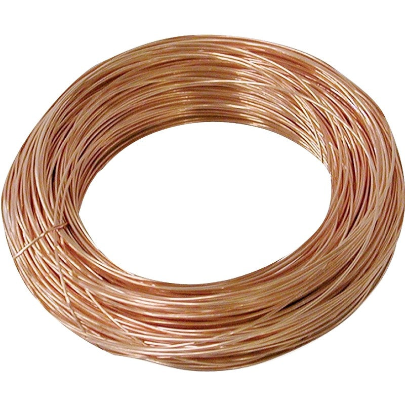 Hillman 50164 Utility Wire, 100 ft L, 24, Copper